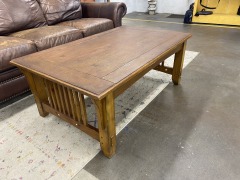 Solid Wood Mission Style Coffee Table