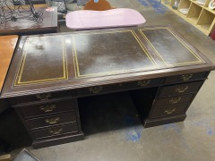Mega Leather Top Desk