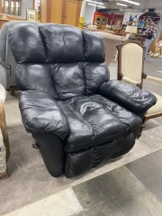 Lean with it Rock with it Black Recliner