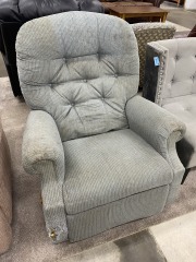 Blue Lazboy Rocking Recliner