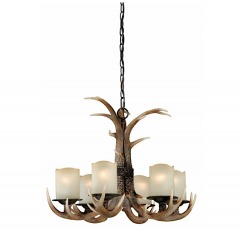 2834 BLK 1 | VAXCEL Yoho 6-Light Chandelier