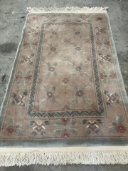 Floral Wool 3x5 Area Rug