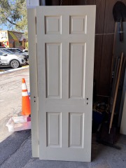 Cream Solid Wood Interior Door 28\