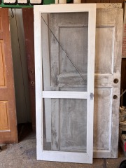 White Wood Screen Door 30\