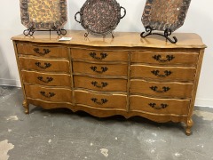 12 DRAWER DRESSER OAK