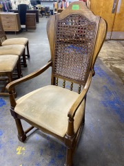 Cane back dinning Armchair (as is)