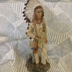 Native American chief figurine
