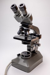 Vintage Olympus Tokyo Microscope with Wooden Case