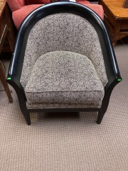 black\/white pattern chair