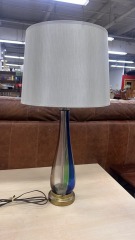 Vintage Italy Hand Blown Murano-Style Glass Lamp