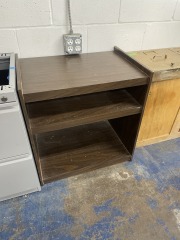 Wood Look Media Shelf