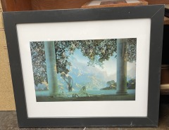 Framed Maxfield Parrish \