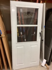 White Aluminum Door