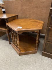 Hexagon End Table