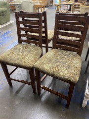 Patterned Hightop Chairs