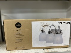 Project Source 3 Light Vanity Light Fixture