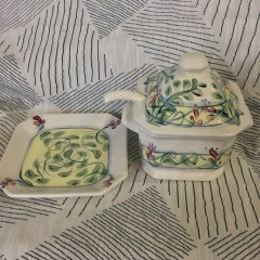 Gail Pittman Maypop soup tureen set