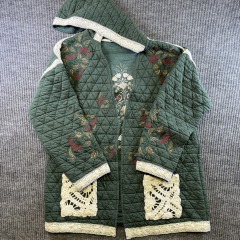 POL Quilted Jacket M Green