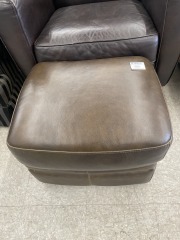 Leather Ottoman