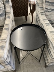 Black Metal Side Table