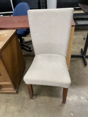Grey Tweed Dining Chair