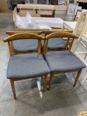 Gray Mid Century Modern Chair