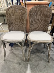 Light Tan Upholstered Dining Chair