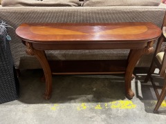 Wood Inlay Sofa Table     2894