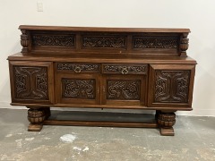 FRENCH MEDITER. HANDCARVED BUFF