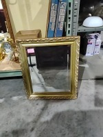 Gold Framed Beveled Mirror 21x25         2827