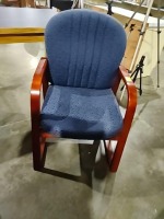 Blue reception area chair 2669