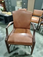 Wood & Leather Office Chair     2901