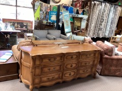 Glass Wooden Dresser