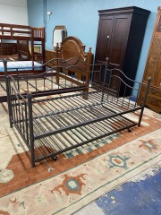 Metal Daybed Frame with Trundle