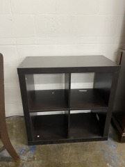 Espresso Four Cube Shelf