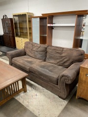 Faux Suede Loved Couch