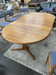 MCM Danish Teak Dining Table by Dyrlvnd