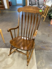 Vintage Solid Wood Rocking Chair
