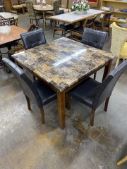 Classy Laminate Dining Room Table & 4 chairs