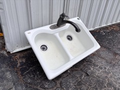 Fiberglass Kitchen Sink 33\