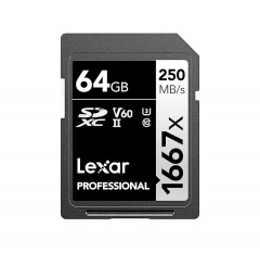 3047 B1 | LEXAR 64GB 1667x SD Card