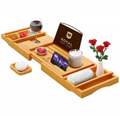 3017 BLK2 | ROYAL CRAFT Bathtub Caddy Tray
