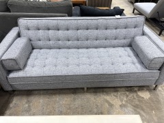 Light Grey Tufted Sofa