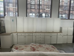 White Kitchen Cabinet Set 15pc