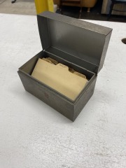 Vintage Metal Recipe Box with Bonus Recipes