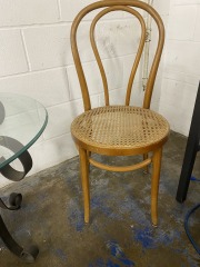 Bent Wood Cane Seat Chair