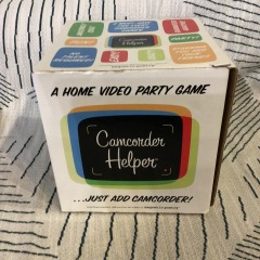 Camcorder Helper home video party game *UNTESTED*