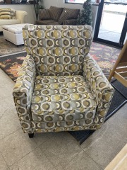 Modern Geometric Armchair