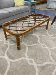 Vintage Bamboo Coffee Table (Needs Glass)
