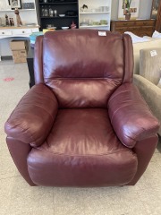 Burgandy Leather Recliner